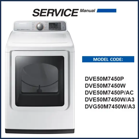 Samsung DVE50M7450W Dryer Service Manual
