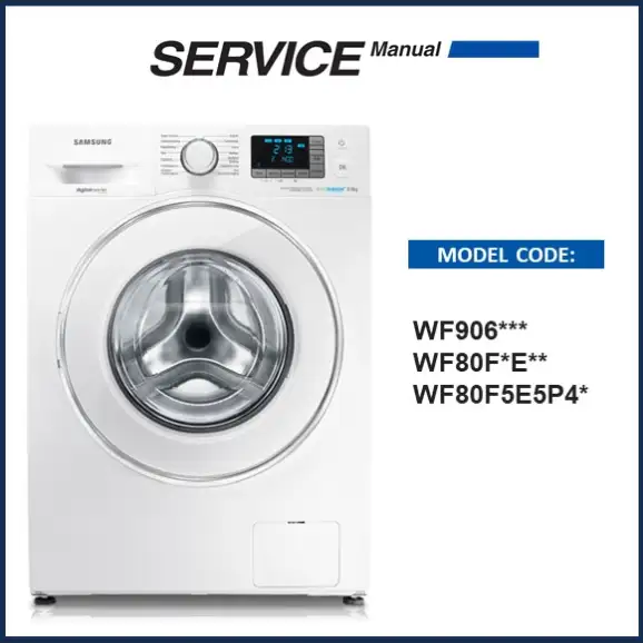 Samsung WF80F5E5P4W Washing Machine Service Manual