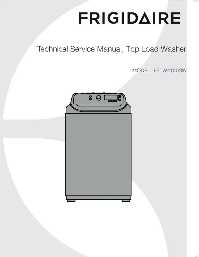 Extracted pages from Frigidaire FFTW4120SW Service Manual