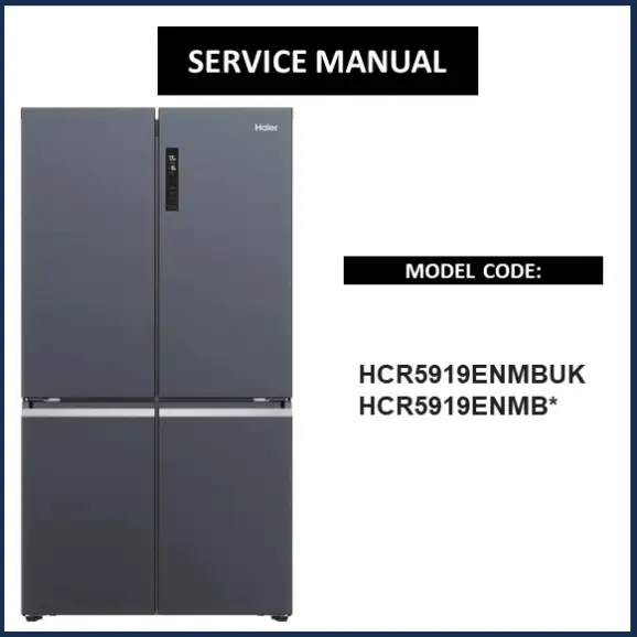 Haier HCR5919ENMBUK HCR5919ENMB Refrigerator Service Manual