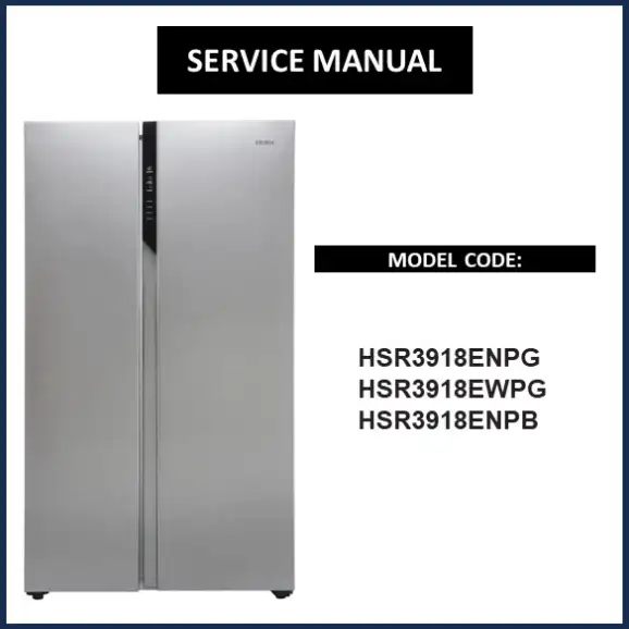 Haier HSR3918ENPG Refrigerator Service Manual pdf