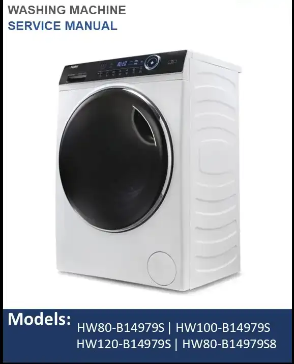 Haier HW80B14979S Washing Machine Service Manual SvcManual