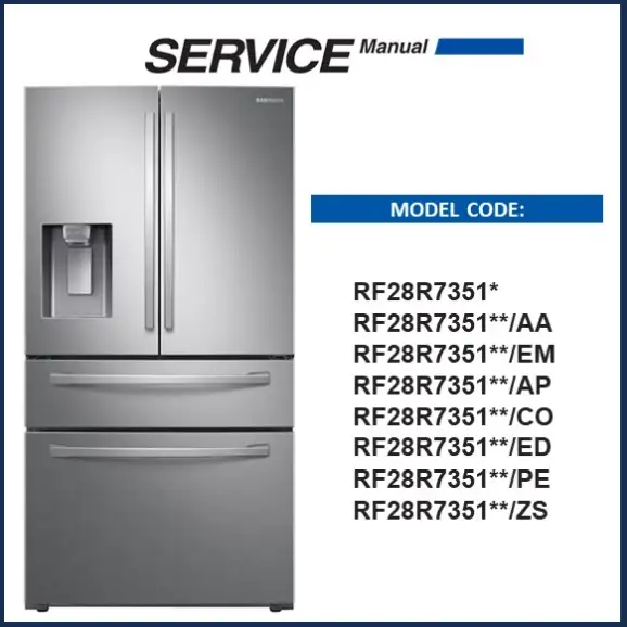 Samsung RF28R7351SR Refrigerator Service Manual pdf RF28R7351SR RF28R7351SG