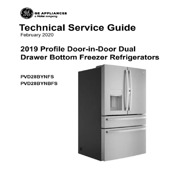 GE PVD28BYNFS Refrigerator Service Manual