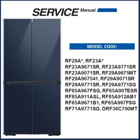 Samsung RF29A967541 Refrigerator Service Manual