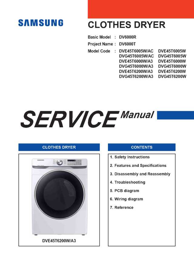Samsung DVE45T6200WA3 Service Manual