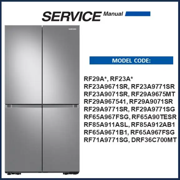 Samsung RF23A9071SR Service Manual pdf