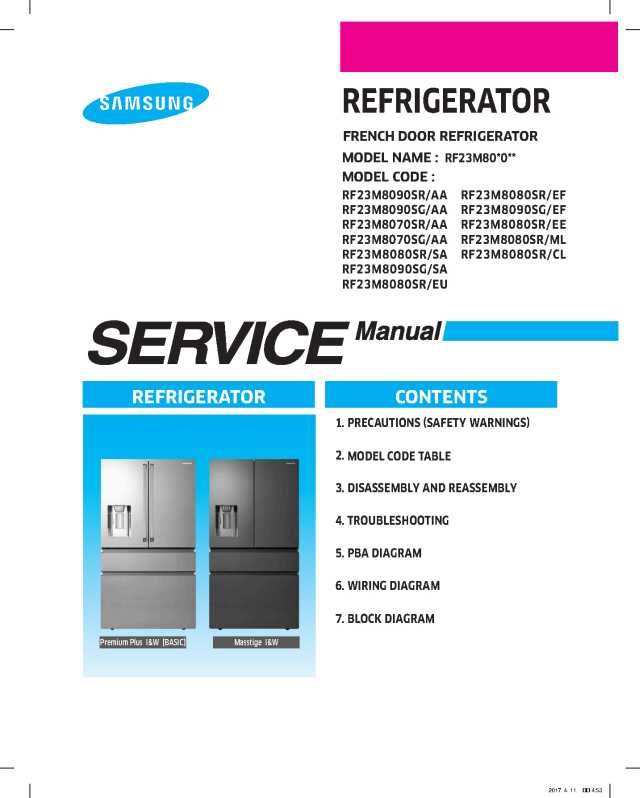 Samsung RF23M8090SRAA Service Manual