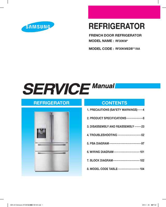 Samsung RF30KMEDBSR Service Manual