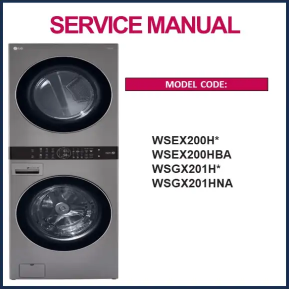 LG WSEX200HNA Service Manual
