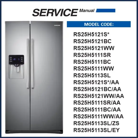 Samsung RS25H5121SR Service Manual pdf