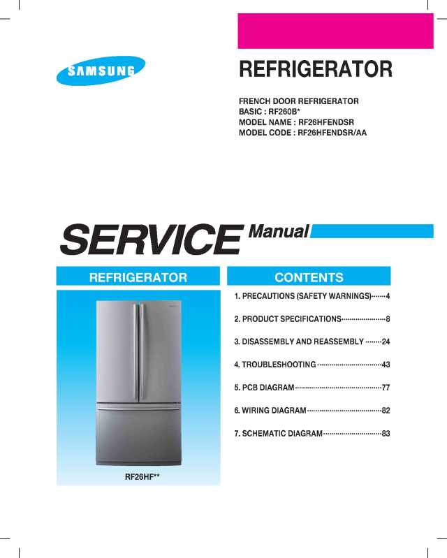 Samsung RF26HFENDSR Service Manual