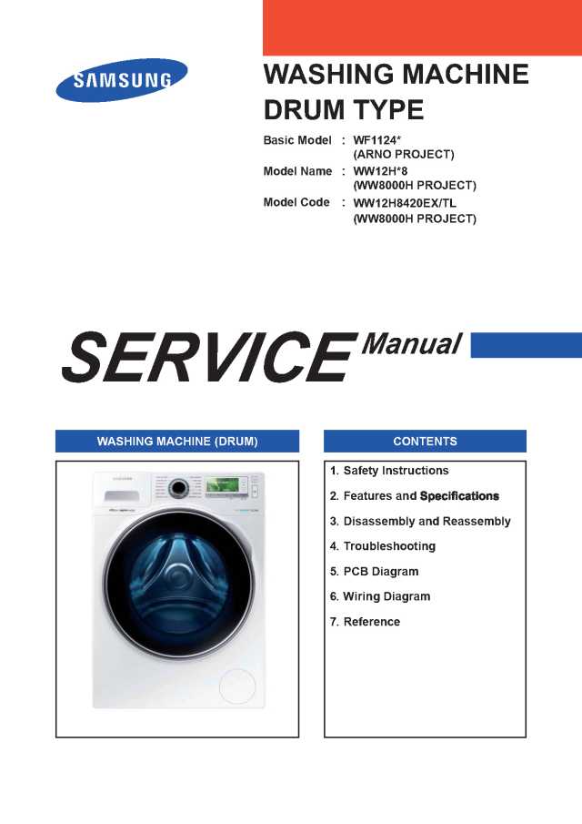 Samsung WW12H8420EW Service Manual