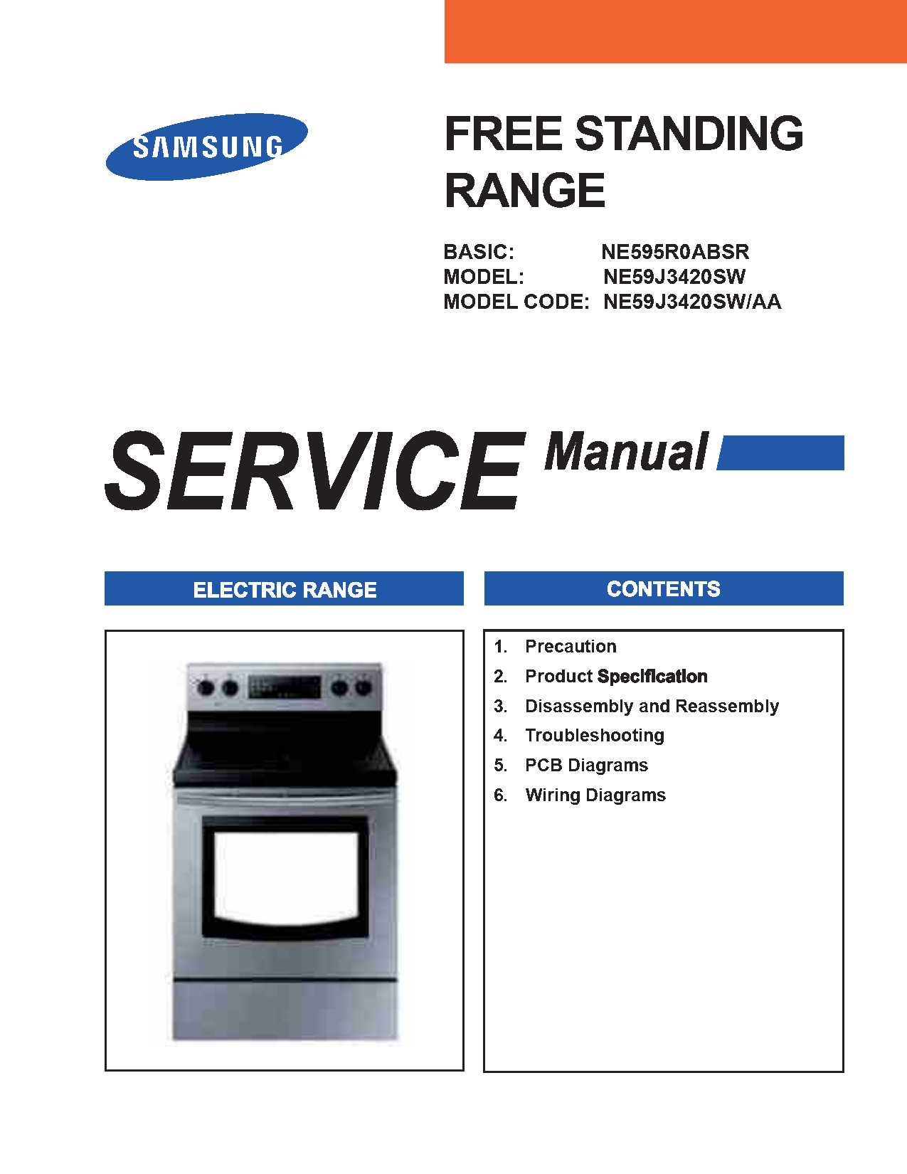 Samsung NE59J3420SW Service Manual