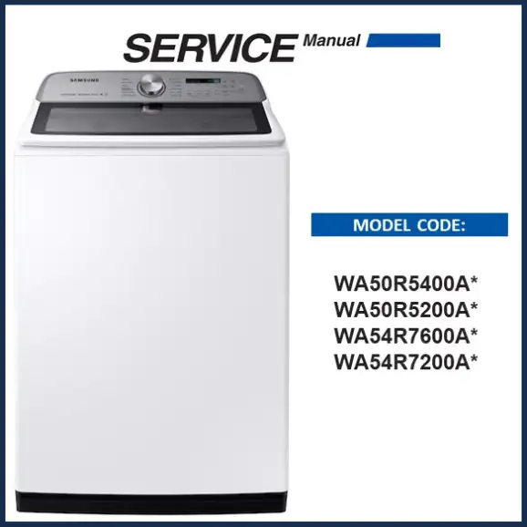 Samsung WA54R7600AW Service Manual pdf download now