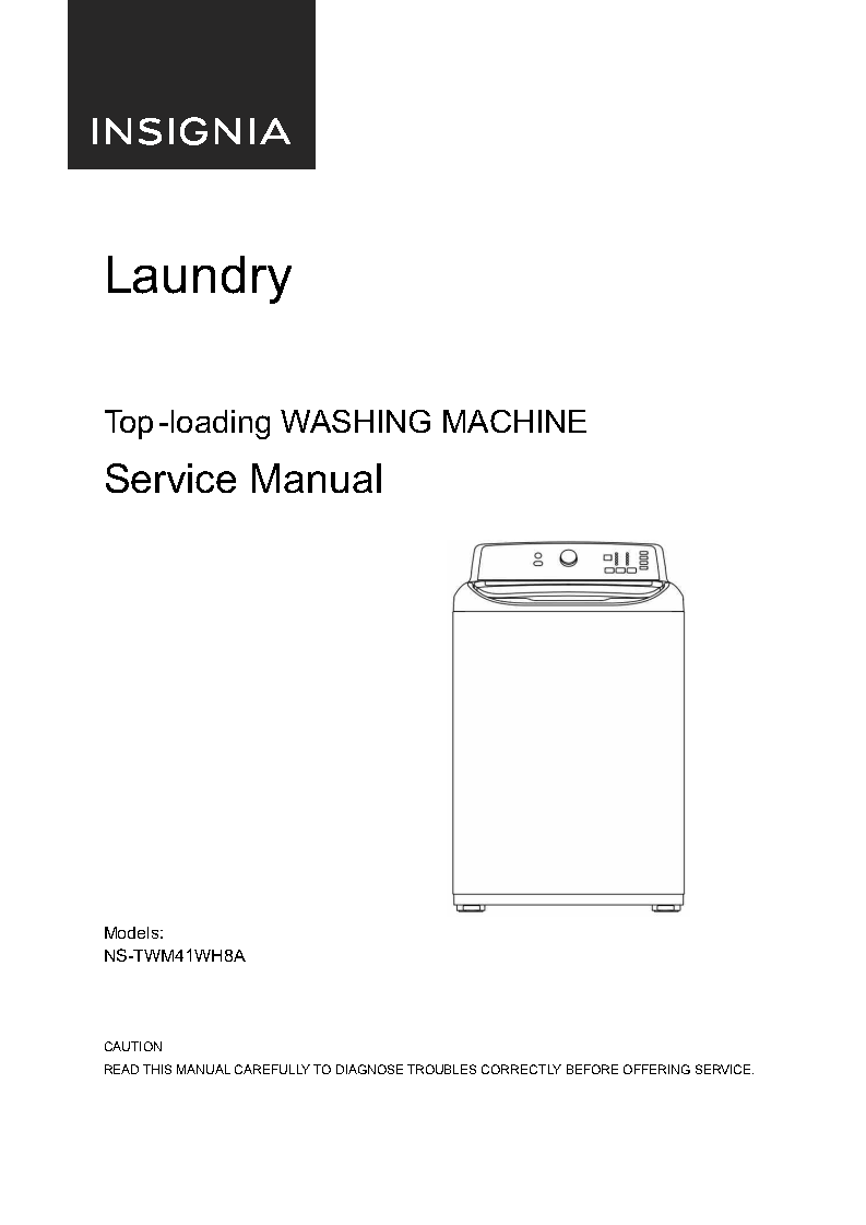 Extracted pages from Insignia NSTWM41WH8A Service Manual