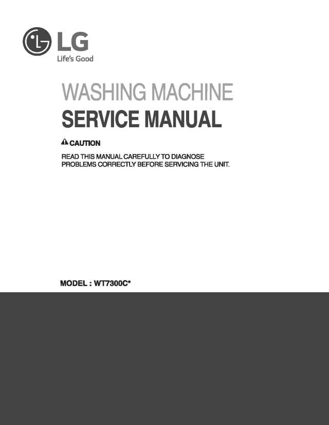 LG WT7300CV Service Manual