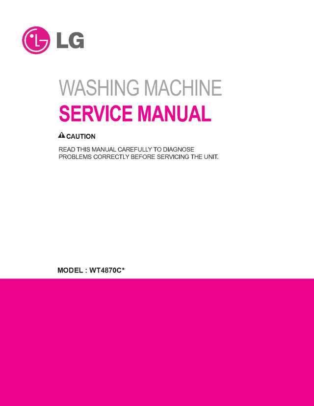 LG Washer WT4870CW Service Manual