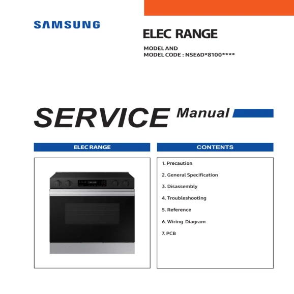 Samsung NSE6DG8100SR Service Manual PDF