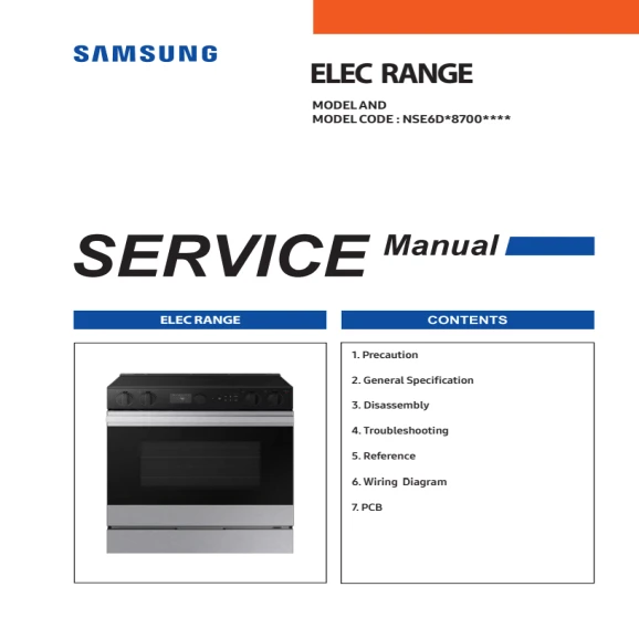 Samsung NSE6DG8700SR Service Manual PDF