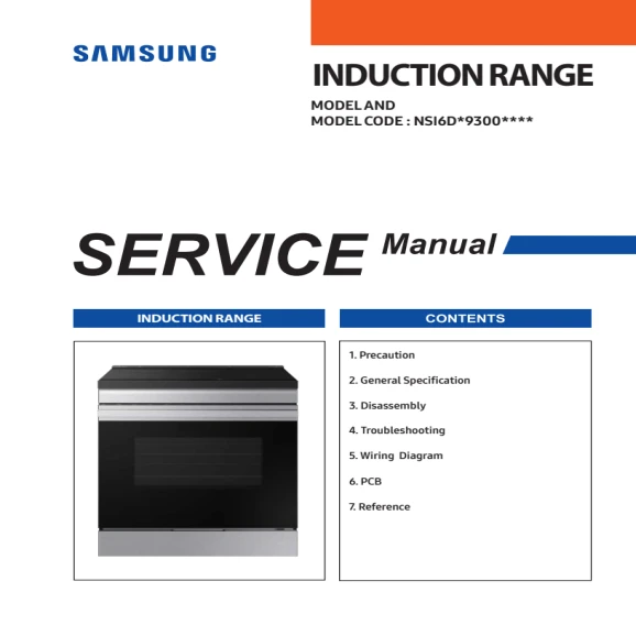 Samsung NSI6DG9300SR and NSI6DG9300MT Service Manual PDF