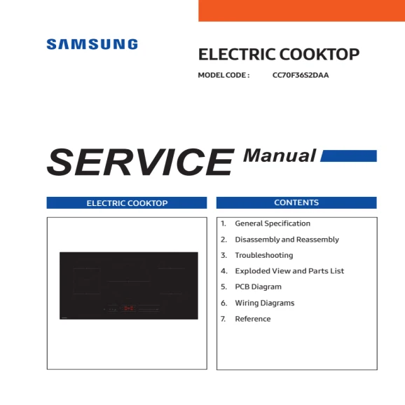 Samsung CC70F36S2DAA Service Manual PDF