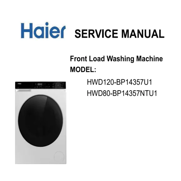 Haier HWD120-BP14357U1 and HWD80-BP14357NTU1 Service Manual