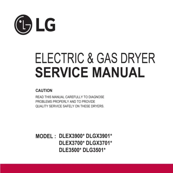 LG DLGX3901W Service Manual PDF