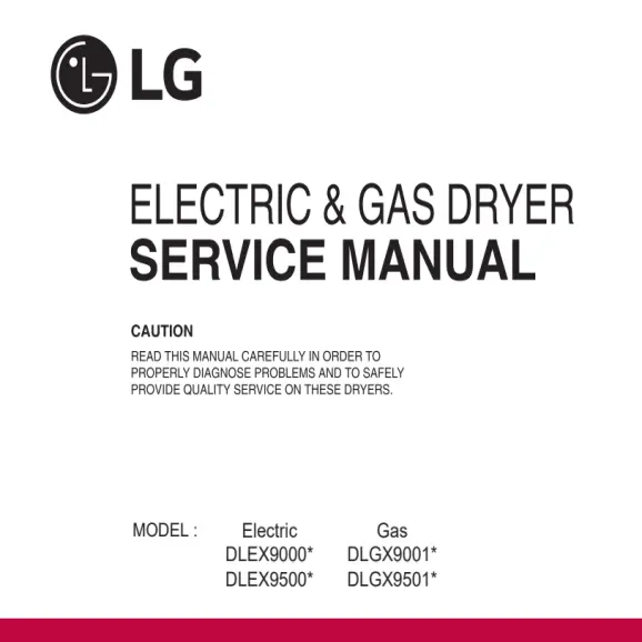 LG DLGX9001V Service Manual PDF
