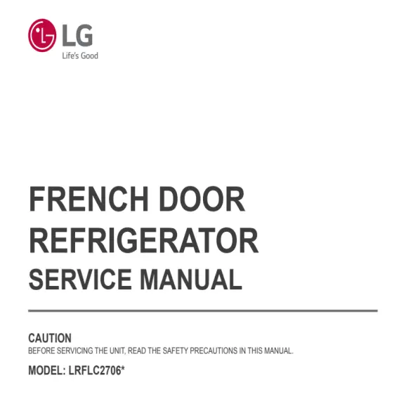 LG LRFLC2706S and LRFLC2706D Service Manual PDF