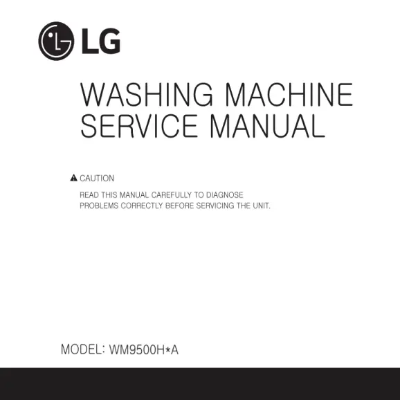 LG WM9500HKA Service Manual PDF