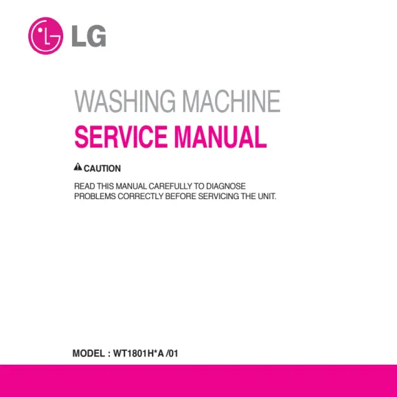 LG WT1801HWA Service Manual PDF