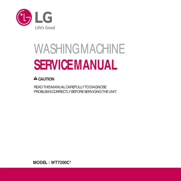 LG WT7200CW and WT7200CV Service Manual PDF
