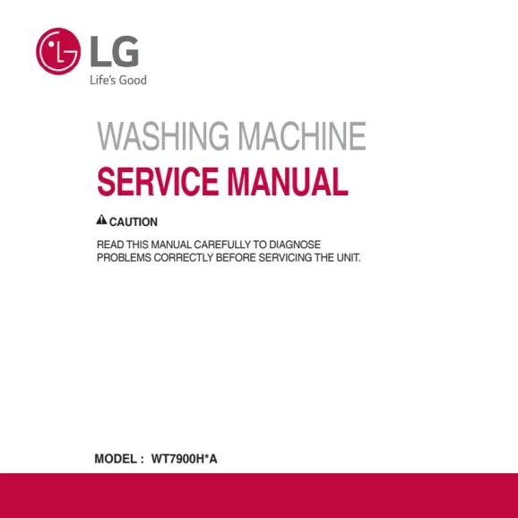 LG WT7900HBA and WT7900HWA Service Manual PDF