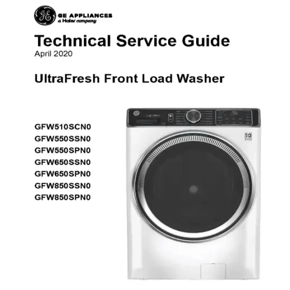 GE GFW510SCNWW Service Manual PDF