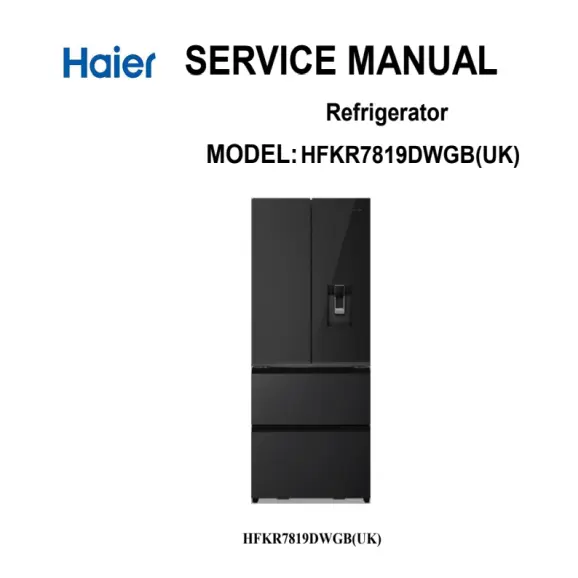 Haier HFKR7819DWGB Service Manual PDF