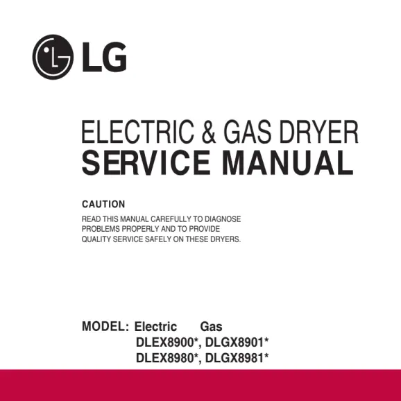 LG DLEX8900B Service Manual PDF