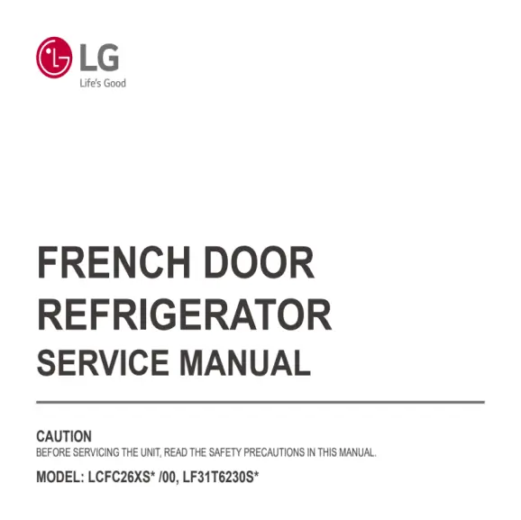 LG LCFC26XSS Service Manual PDF