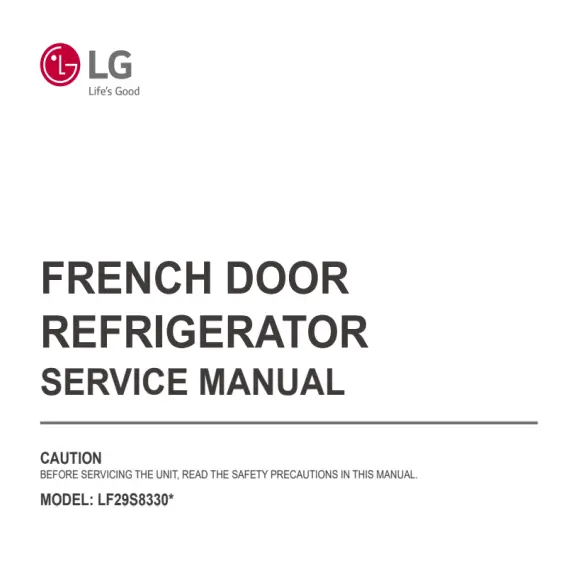 LG LF29S8330S Service Manual PDF