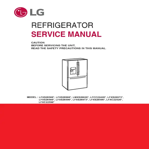 LG LFXS26973S Service Manual PDF