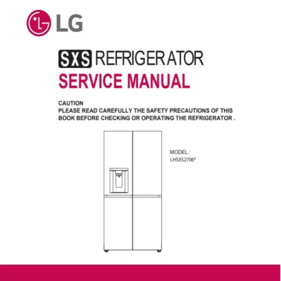 LG LHSXS2706S Service Manual PDF