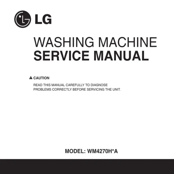 LG WM4270HVA and WM4270HWA Service Manual PDF