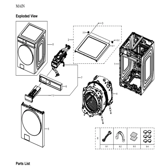 Samsung WF53BB8900ADUS Parts Diagram PDF