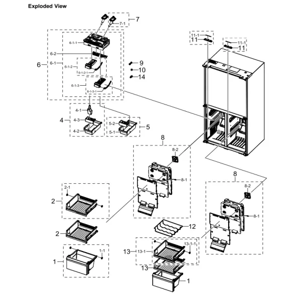 Dacor DRF36C700MT/DA Parts Diagram PDF