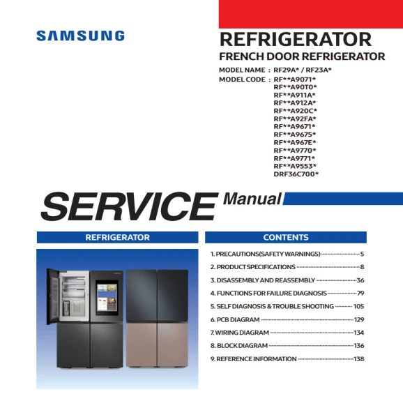 Dacor DRF36C700SR Service Manual PDF