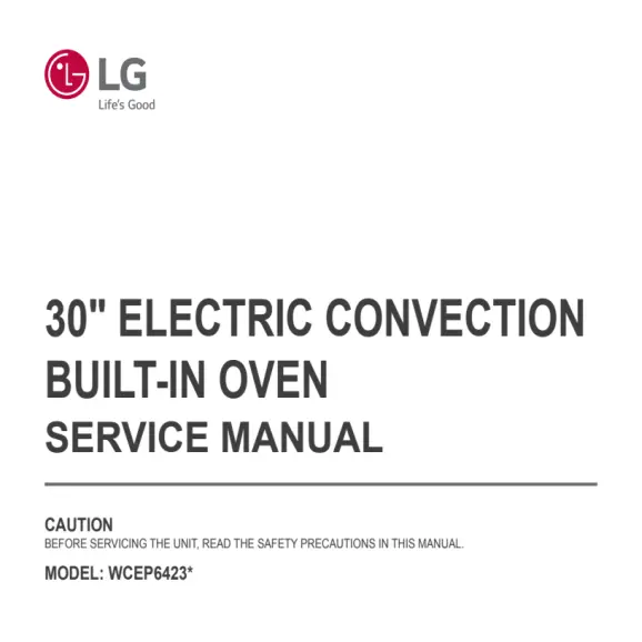 LG WCEP6423F Service Manual PDF
