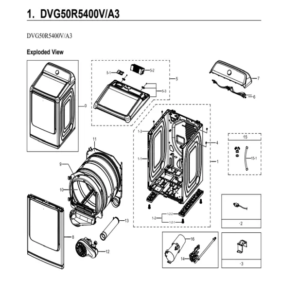 Samsung DVG50R5400V/A3 Parts Diagram PDF