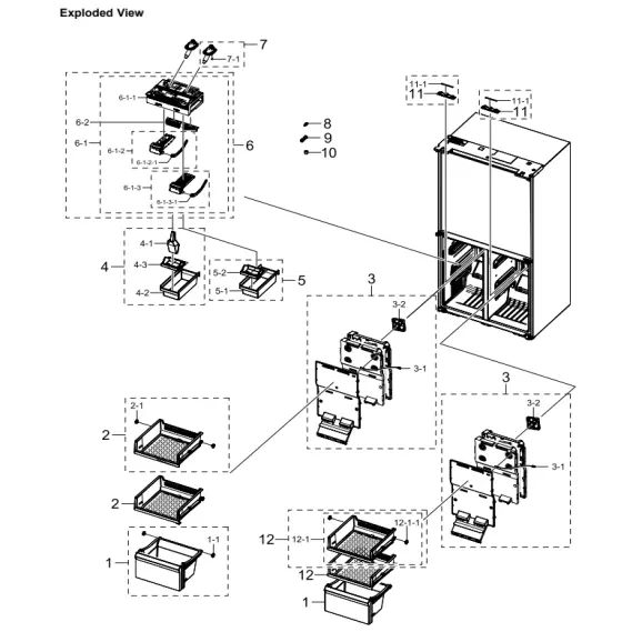 Samsung RF23A9071SG/AA Parts Diagram PDF