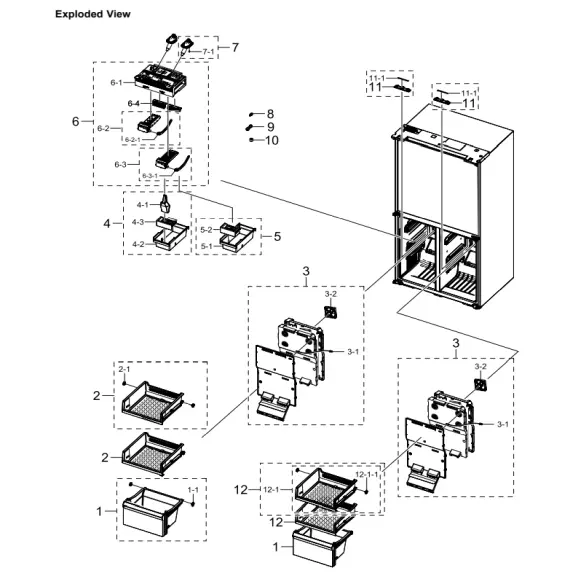 Samsung RF23A9671SG/AA Parts Diagram PDF
