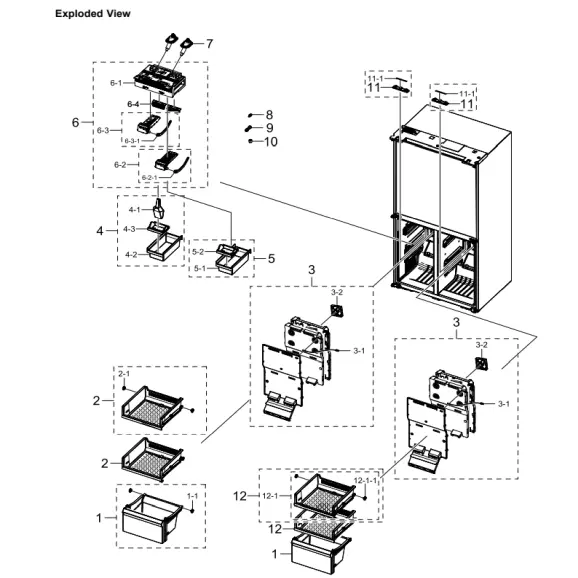 Samsung RF23A9671SR/AA Parts Diagram PDF